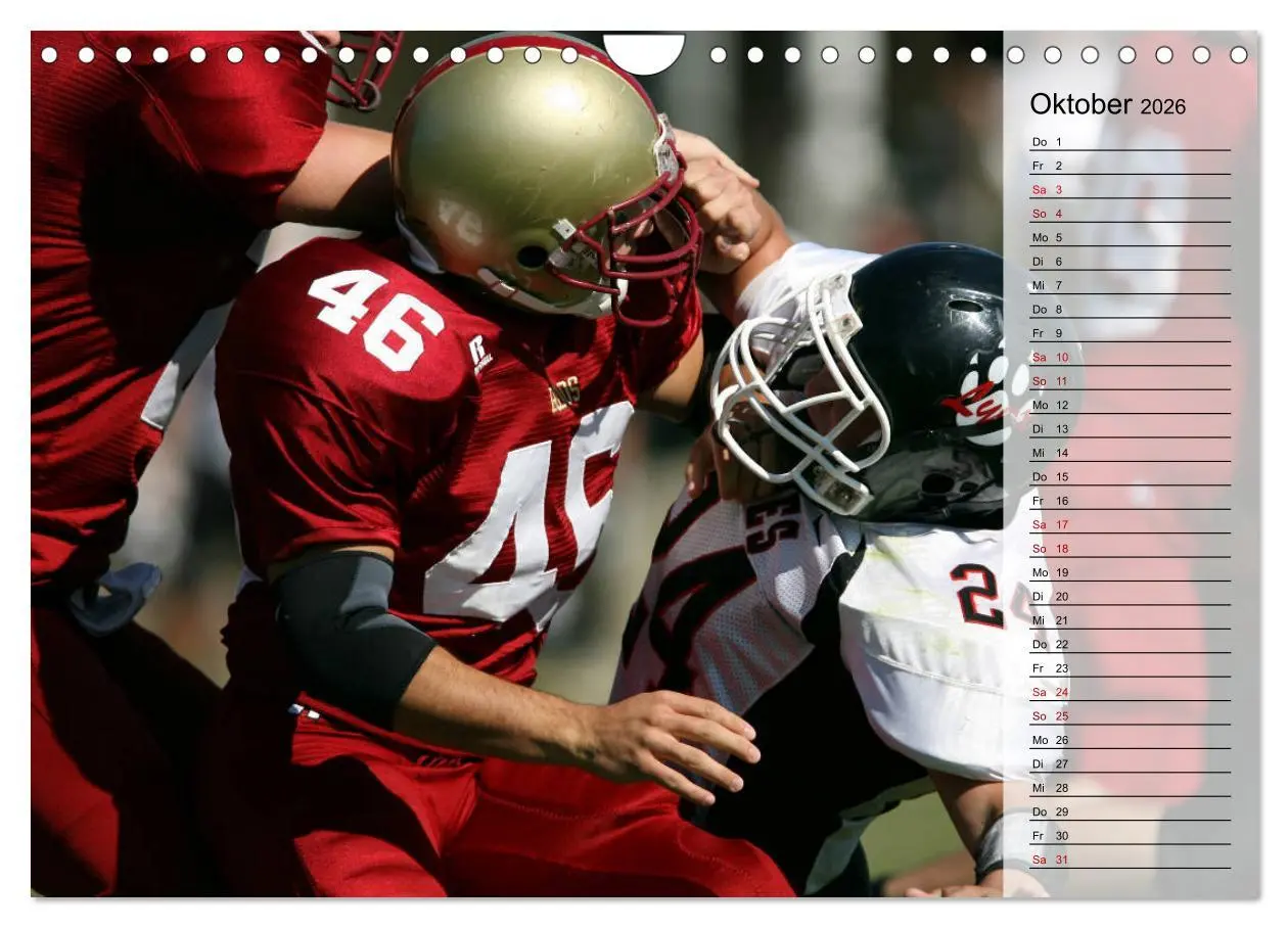 Bild: 9783457904923 | American Football - Touchdown (Wandkalender 2026 DIN A4 quer),...