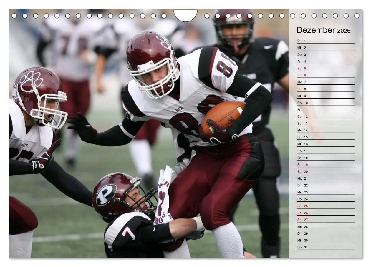 Bild: 9783457904923 | American Football - Touchdown (Wandkalender 2026 DIN A4 quer),...
