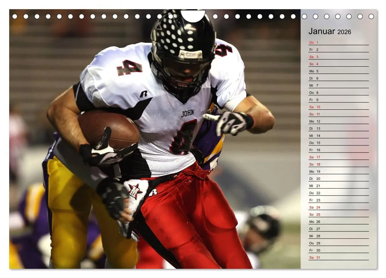 Bild: 9783457904923 | American Football - Touchdown (Wandkalender 2026 DIN A4 quer),...