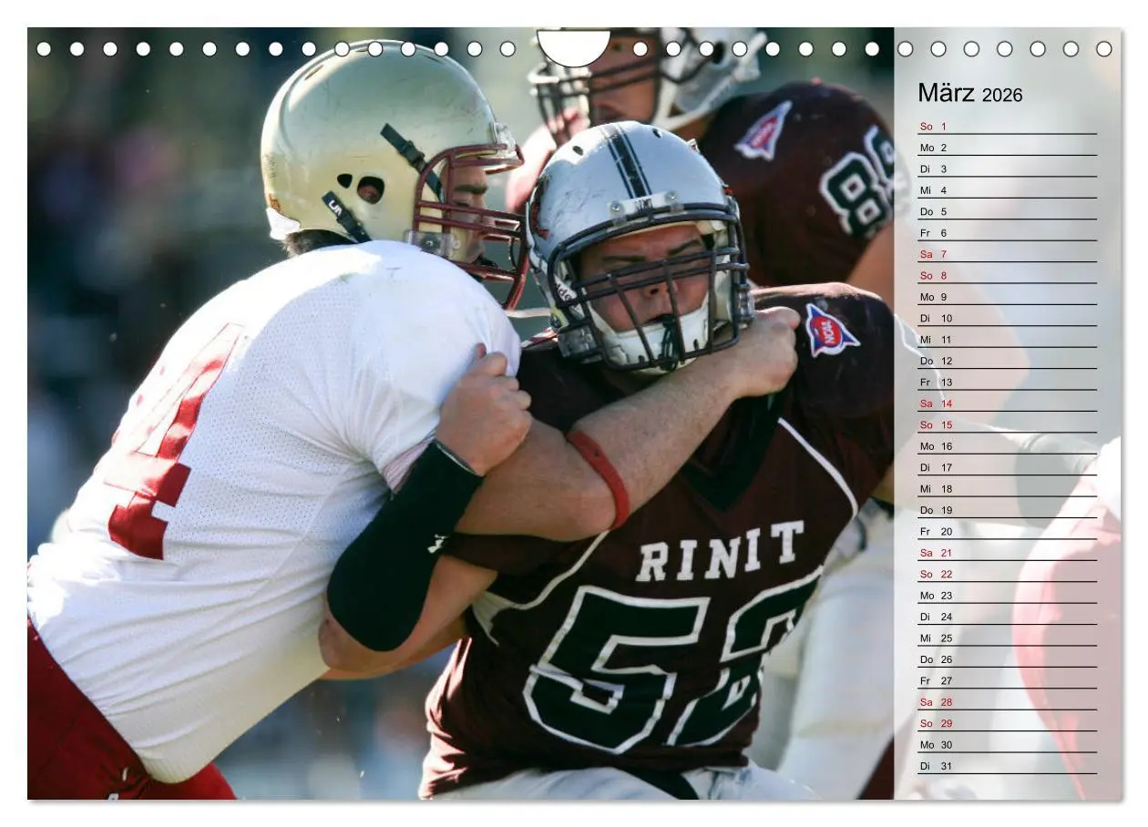 Bild: 9783457904923 | American Football - Touchdown (Wandkalender 2026 DIN A4 quer),...