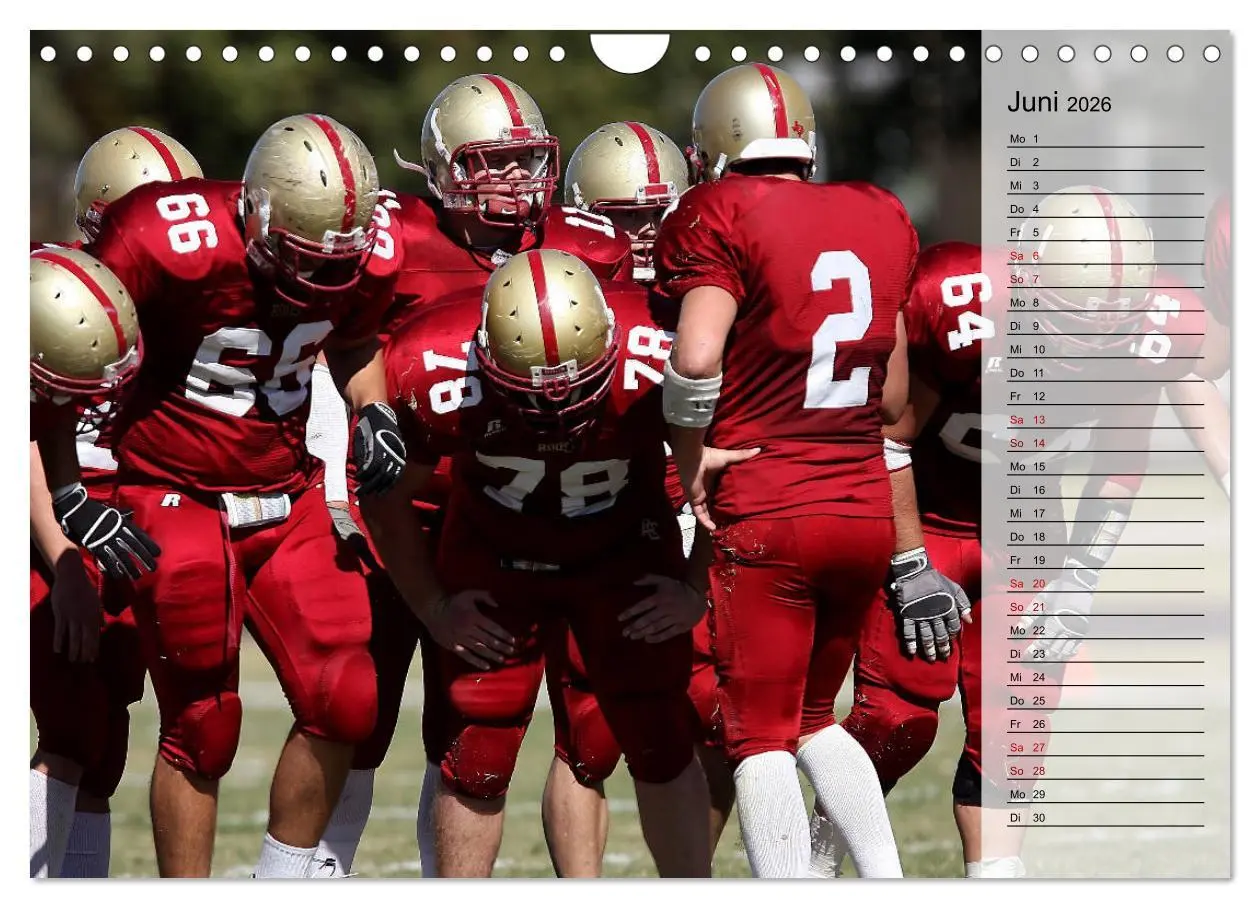 Bild: 9783457904923 | American Football - Touchdown (Wandkalender 2026 DIN A4 quer),...