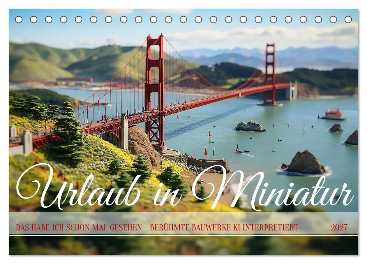 Cover: 9783569254923 | Urlaub in Miniatur (Tischkalender 2027 DIN A5 quer), CALVENDO...