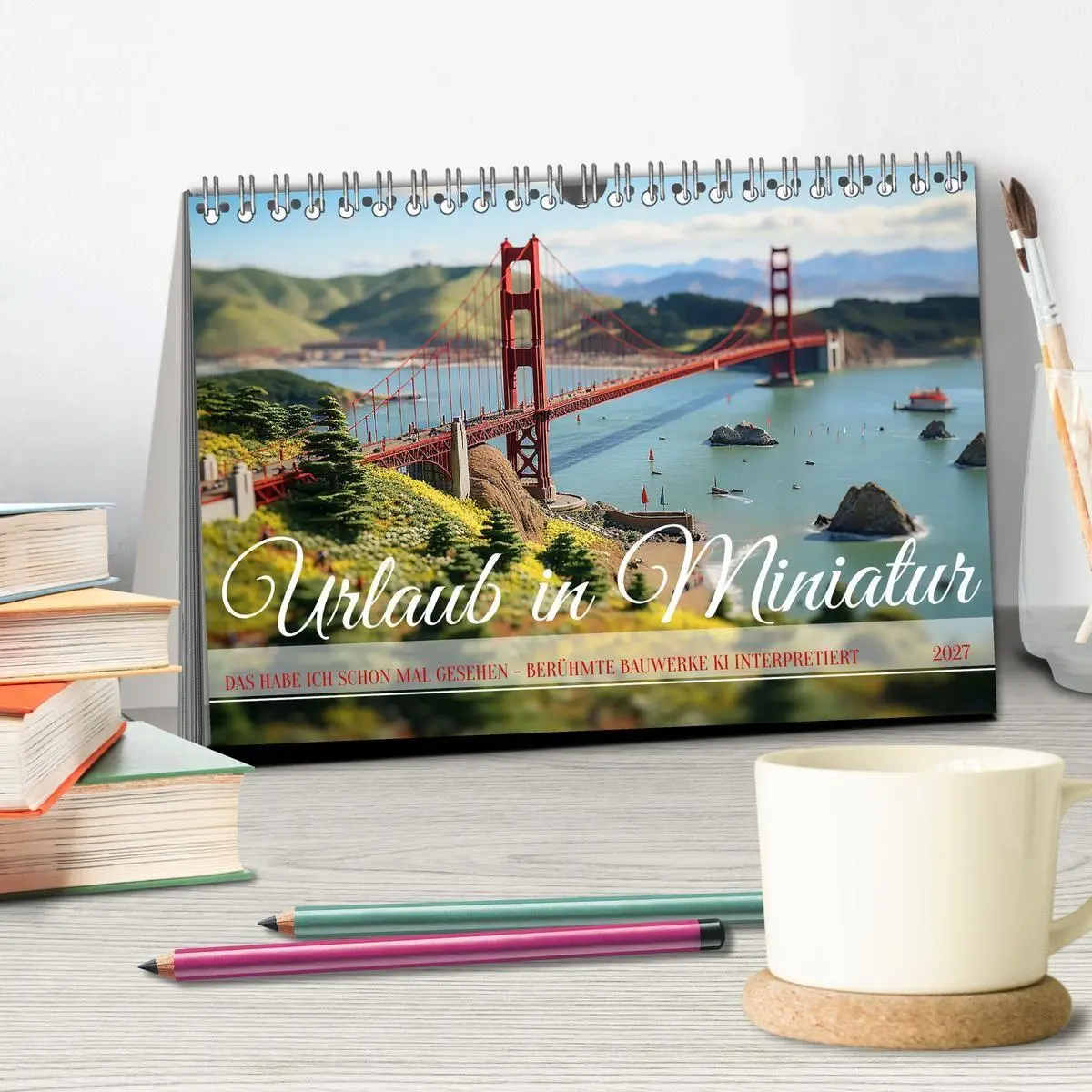 Bild: 9783569254923 | Urlaub in Miniatur (Tischkalender 2027 DIN A5 quer), CALVENDO...