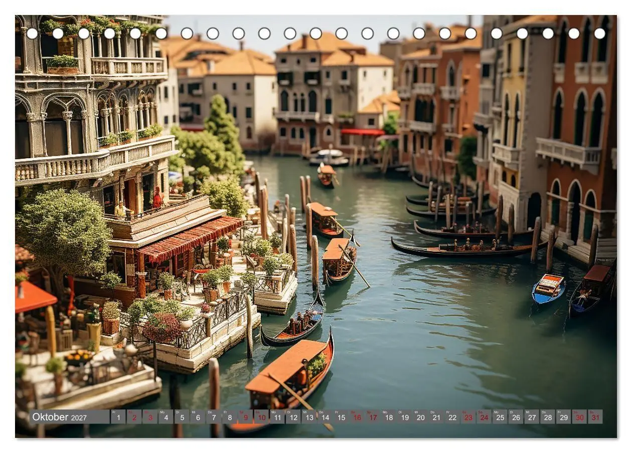 Bild: 9783569254923 | Urlaub in Miniatur (Tischkalender 2027 DIN A5 quer), CALVENDO...