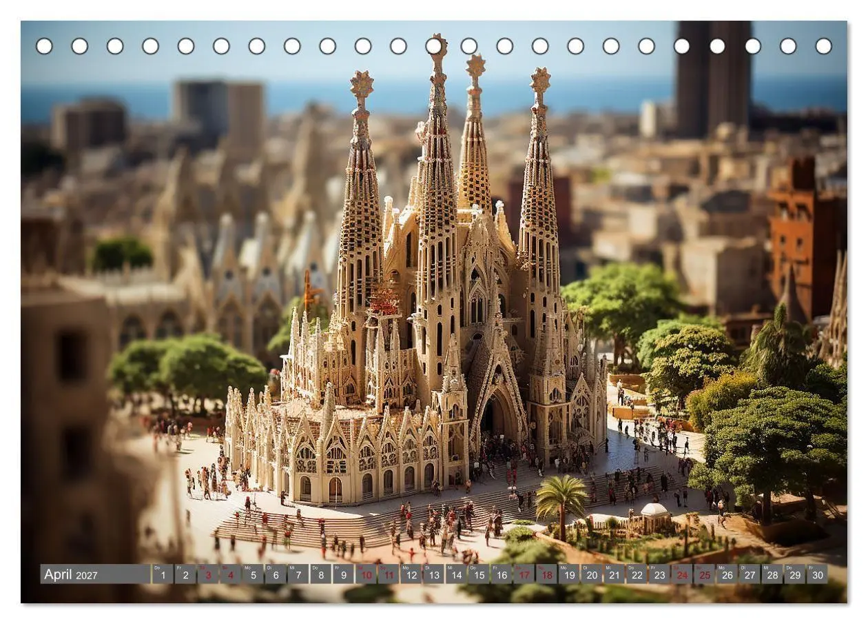 Bild: 9783569254923 | Urlaub in Miniatur (Tischkalender 2027 DIN A5 quer), CALVENDO...
