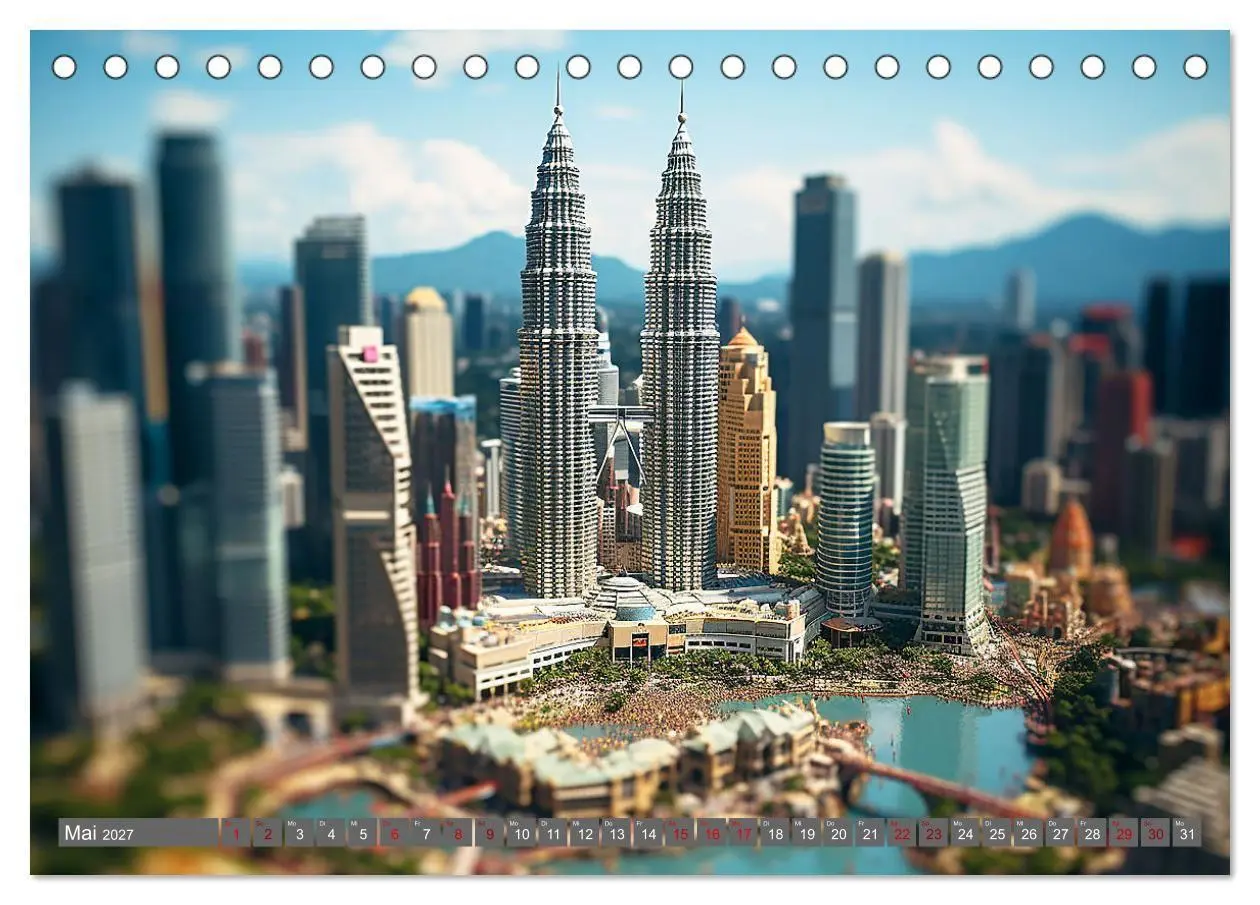 Bild: 9783569254923 | Urlaub in Miniatur (Tischkalender 2027 DIN A5 quer), CALVENDO...