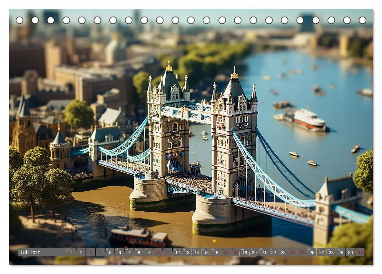 Bild: 9783569254923 | Urlaub in Miniatur (Tischkalender 2027 DIN A5 quer), CALVENDO...