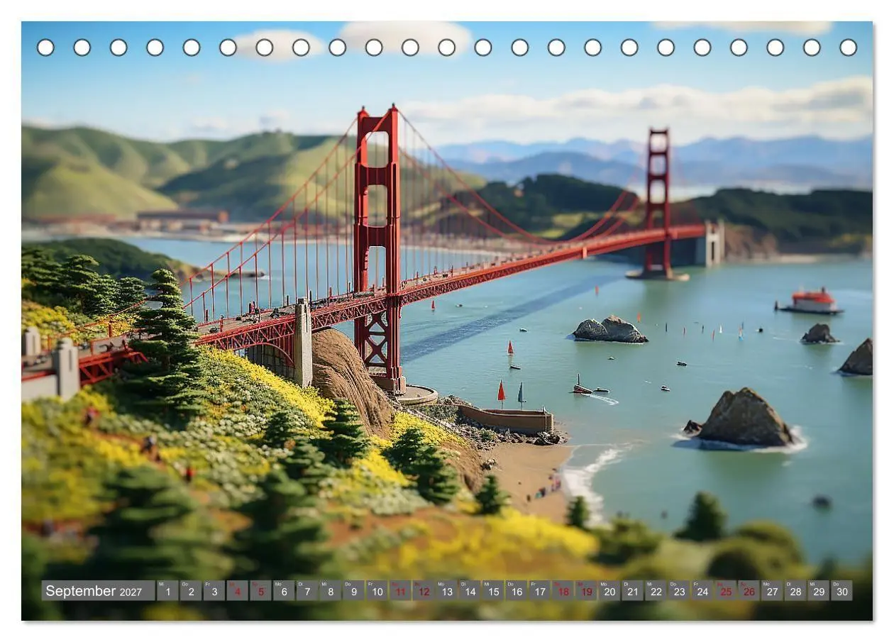 Bild: 9783569254923 | Urlaub in Miniatur (Tischkalender 2027 DIN A5 quer), CALVENDO...