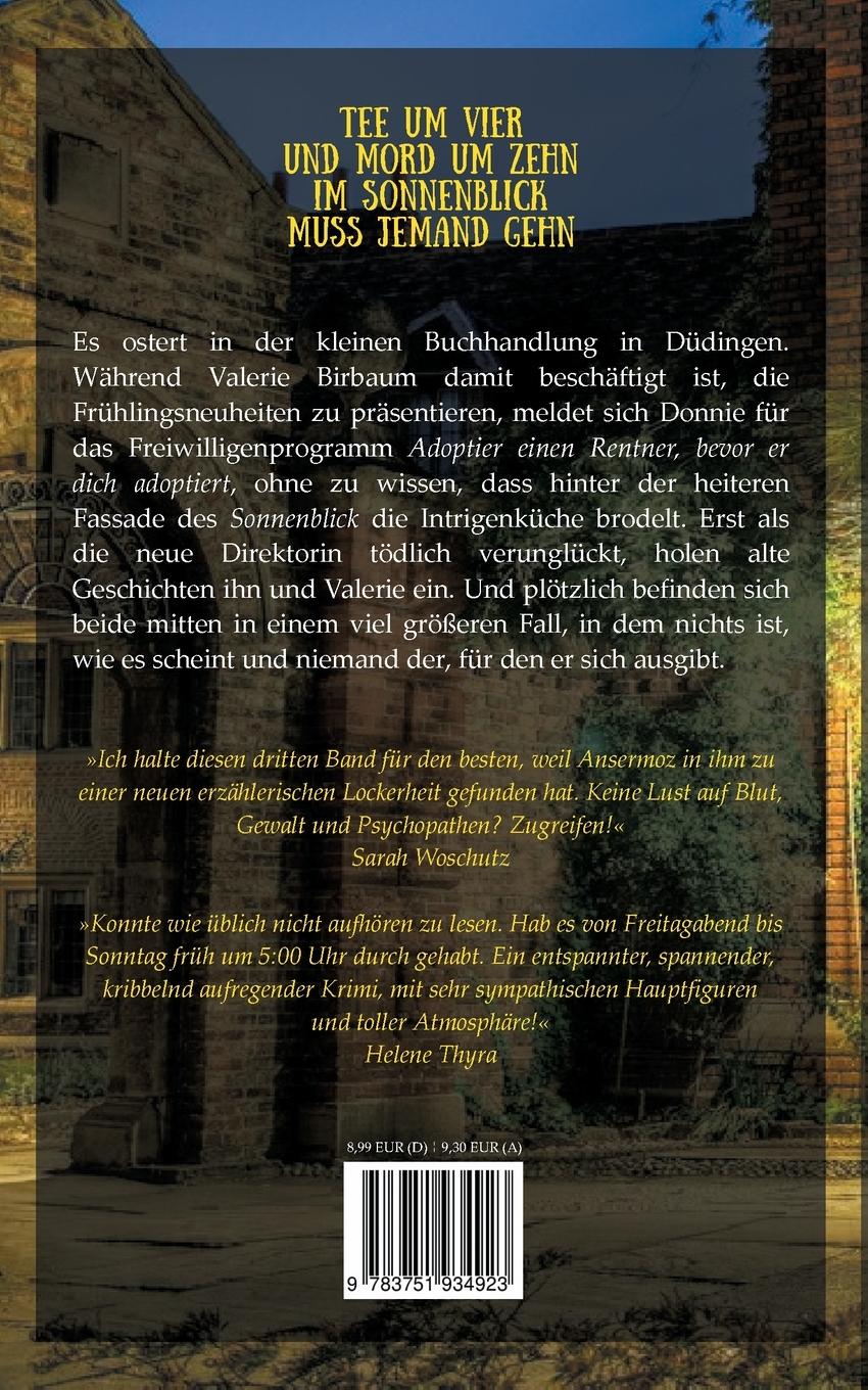 Rückseite: 9783751934923 | Tee, Rosen und Mimosen | Ein BuchCafé Krimi | Jean-Pascal Ansermoz