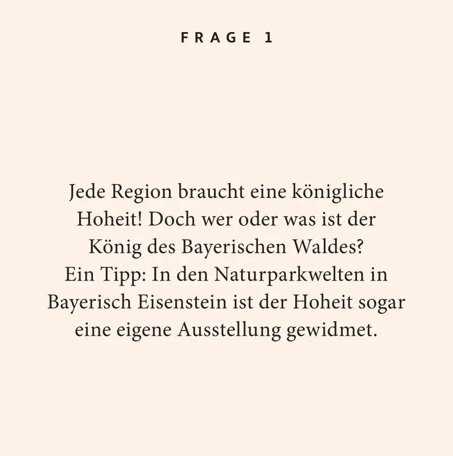 Bild: 9783899784923 | Bayerischer Wald-Quiz | 100 Fragen und Antworten | Gregor Wolf | Buch
