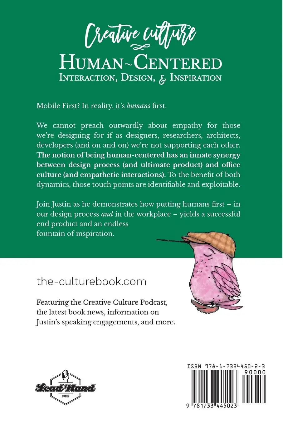 Rückseite: 9781733445023 | Creative Culture | Human-Centered Interaction, Design, &amp; Inspiration
