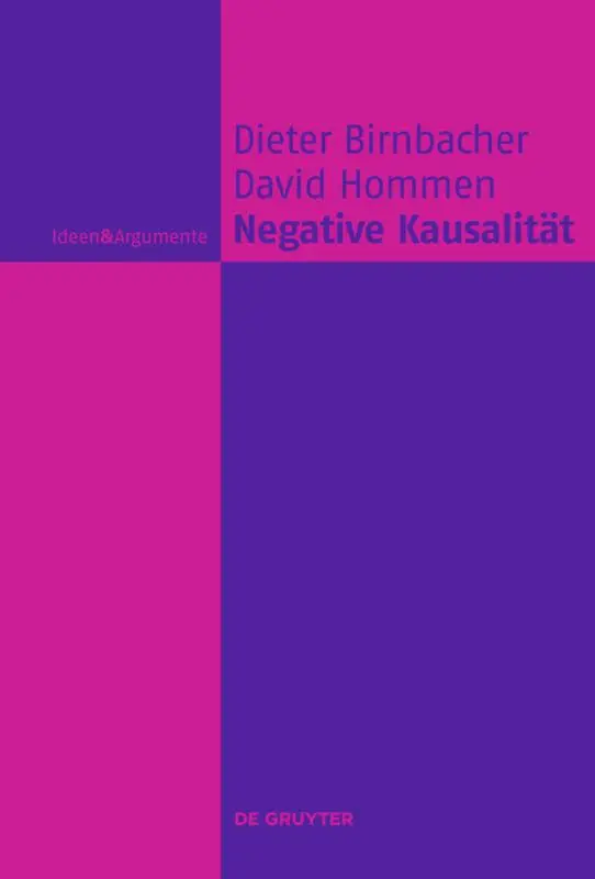 Cover: 9783110295023 | Negative Kausalität | David Hommen (u. a.) | Buch | X | Deutsch | 2012