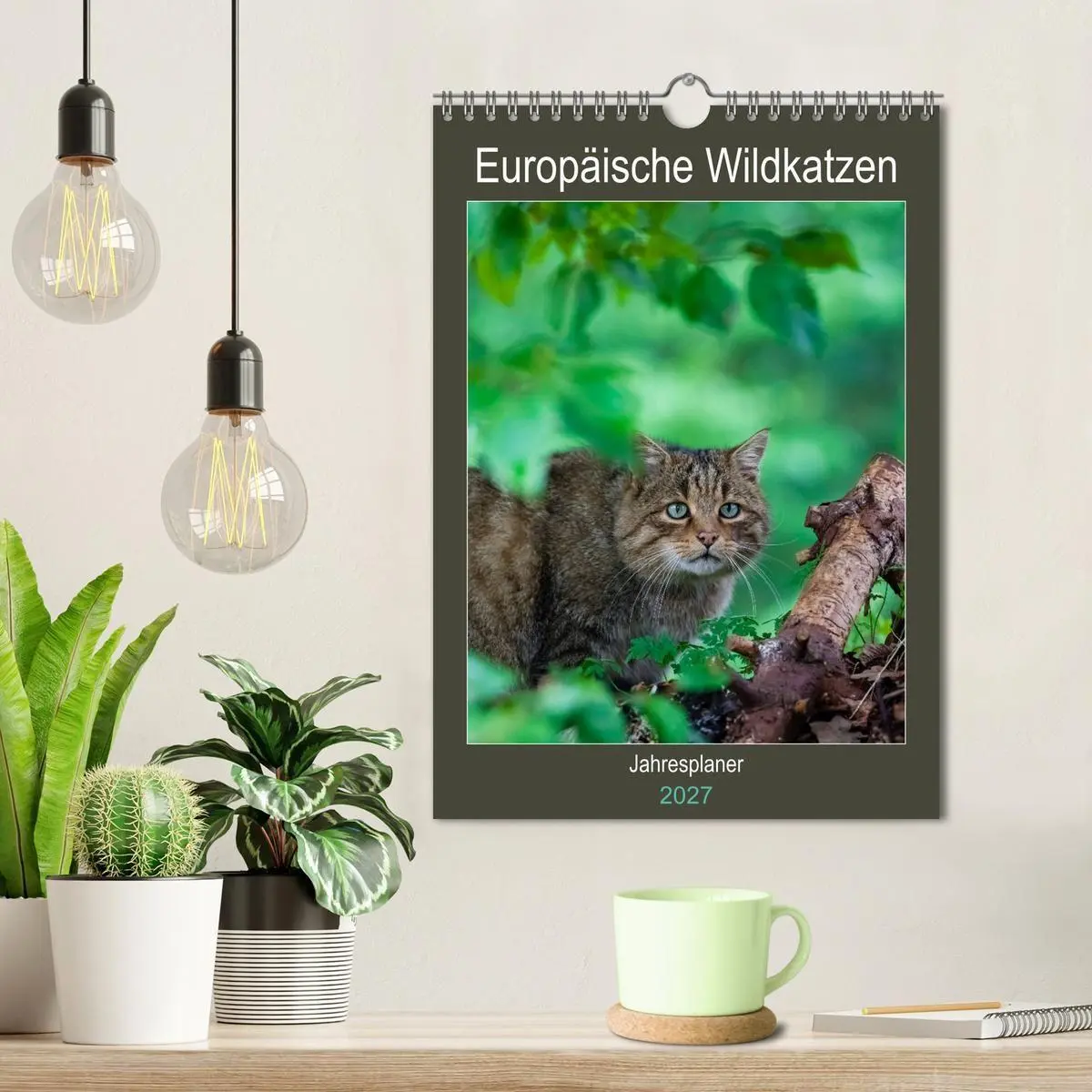 Bild: 9783569765023 | Europäische Wildkatzen - Jahresplaner (Wandkalender 2027 DIN A4...