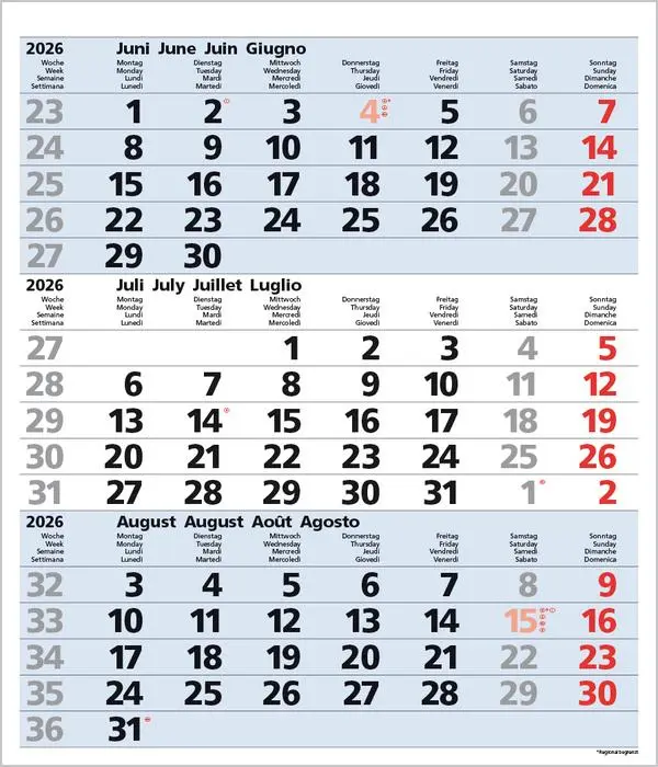 Bild: 9783731885023 | 3-Monats-Planer Comfort Blau 2026 | Verlag Korsch | Kalender | 12 S.