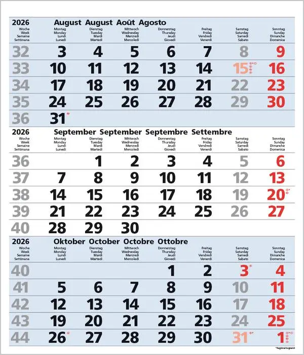 Bild: 9783731885023 | 3-Monats-Planer Comfort Blau 2026 | Verlag Korsch | Kalender | 12 S.