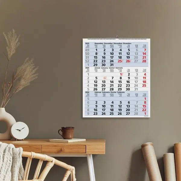 Bild: 9783731885023 | 3-Monats-Planer Comfort Blau 2026 | Verlag Korsch | Kalender | 12 S.
