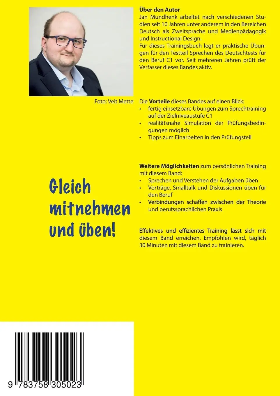 Rückseite: 9783758305023 | Fit werden für den Deutsch-Test für Berufssprachkurse C1: Sprechen 1-3