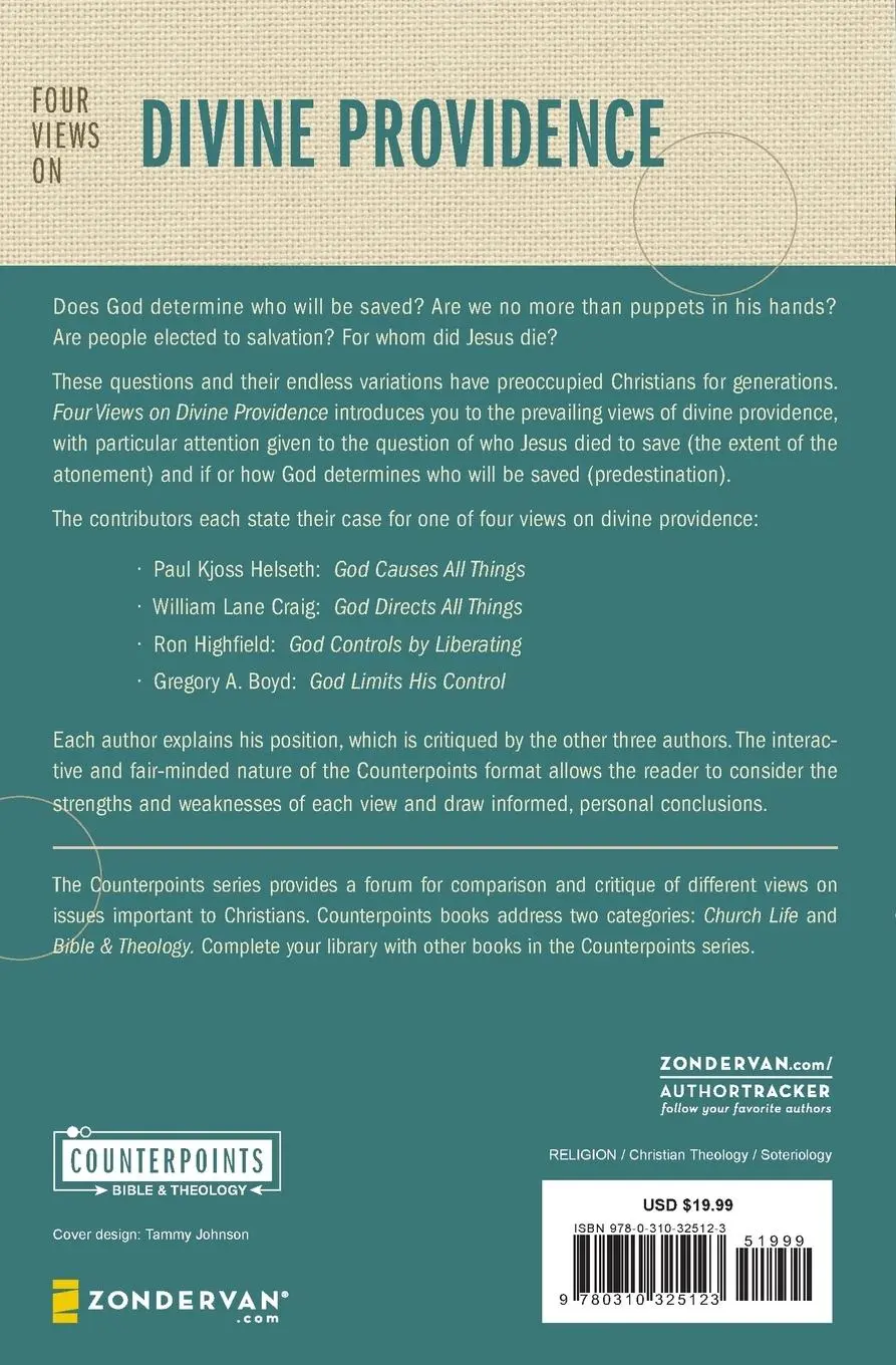 Rückseite: 9780310325123 | Four Views on Divine Providence | William Lane Craig | Taschenbuch