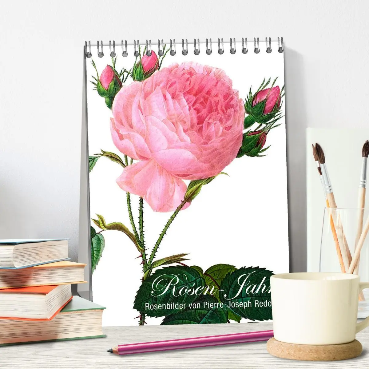 Bild: 9783516355123 | Rosen-Jahr (Tischkalender 2026 DIN A5 hoch), CALVENDO Monatskalender