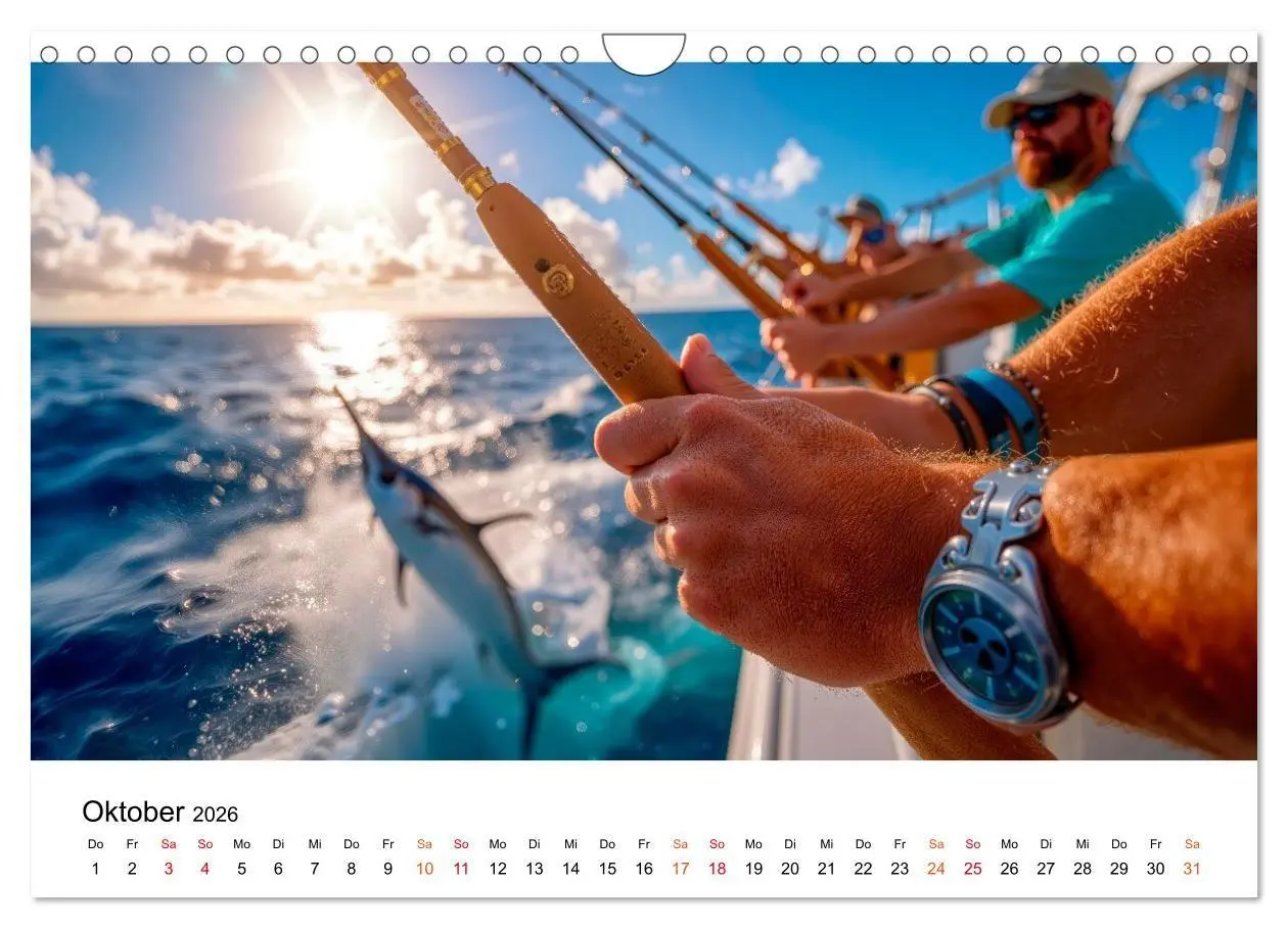 Bild: 9783516665123 | Angeln - der große Fang (Wandkalender 2026 DIN A4 quer), CALVENDO...