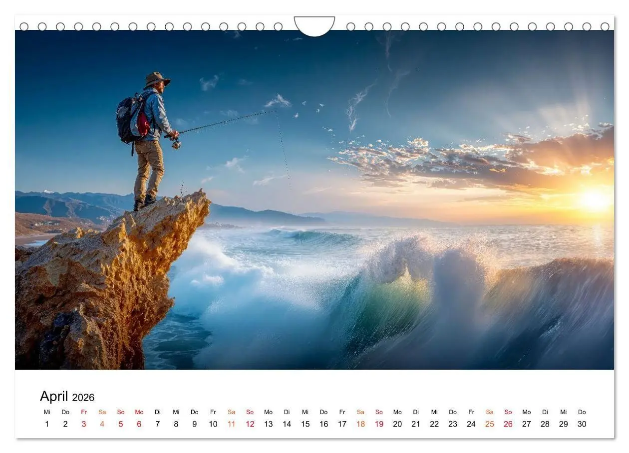 Bild: 9783516665123 | Angeln - der große Fang (Wandkalender 2026 DIN A4 quer), CALVENDO...