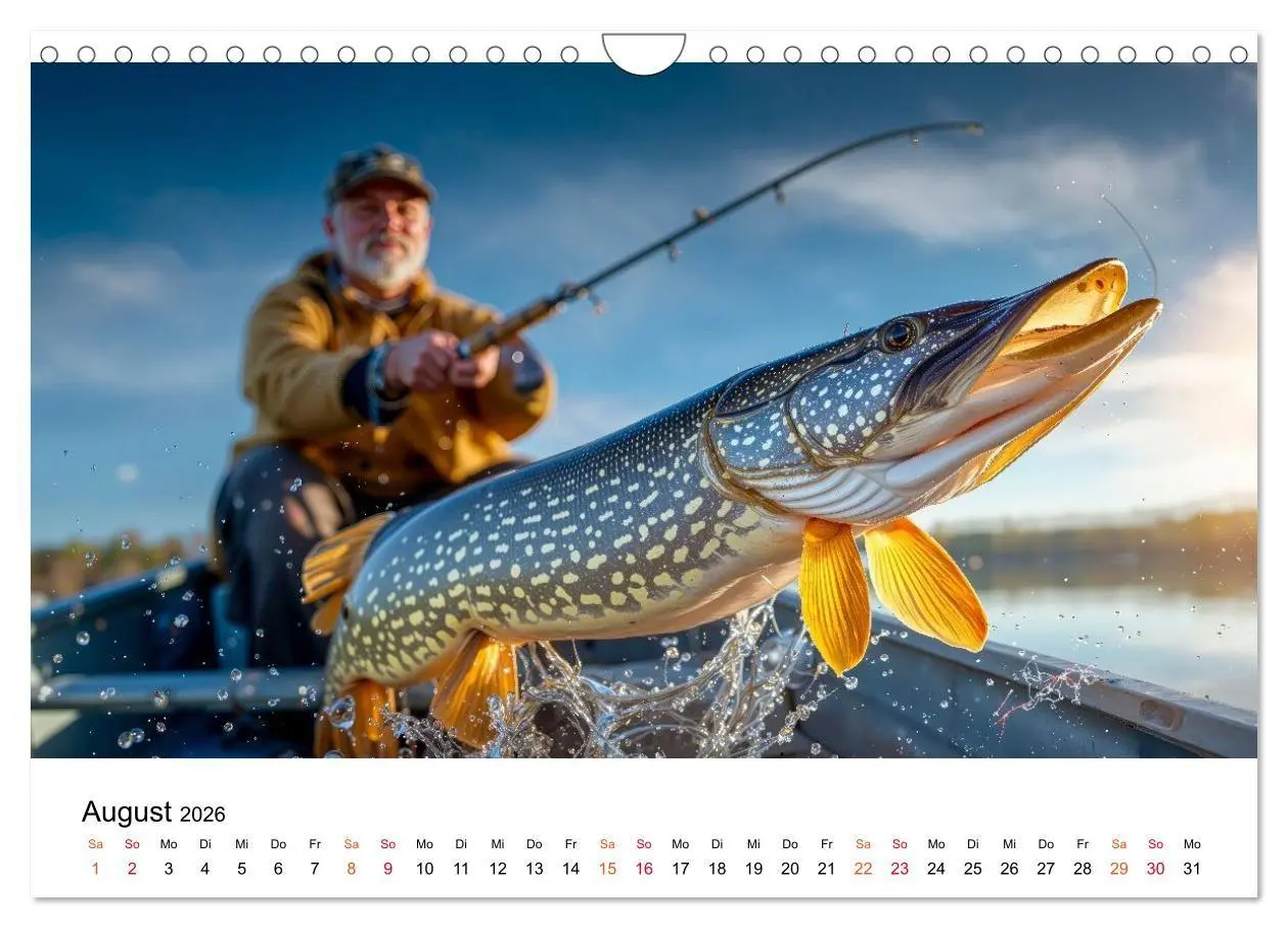 Bild: 9783516665123 | Angeln - der große Fang (Wandkalender 2026 DIN A4 quer), CALVENDO...