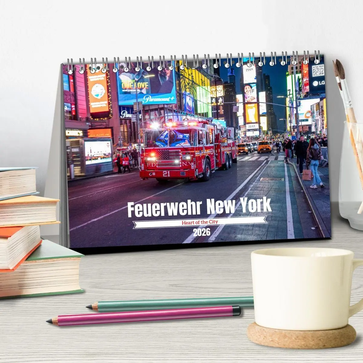 Bild: 9783516735123 | Feuerwehr New York - Heart of the City (Tischkalender 2026 DIN A5...