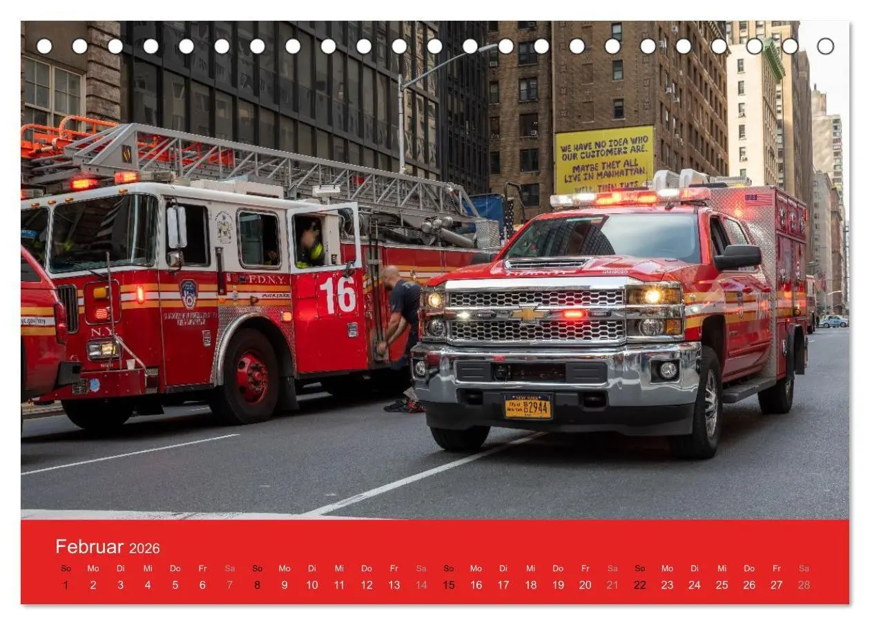 Bild: 9783516735123 | Feuerwehr New York - Heart of the City (Tischkalender 2026 DIN A5...
