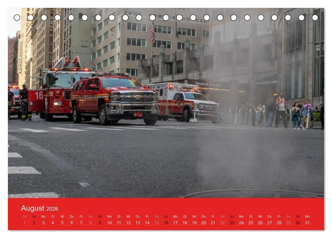 Bild: 9783516735123 | Feuerwehr New York - Heart of the City (Tischkalender 2026 DIN A5...