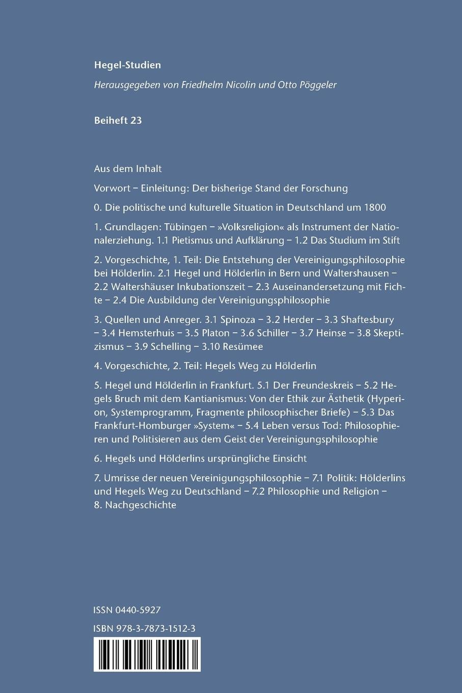Rückseite: 9783787315123 | Ein ungelehrtes Buch | Christoph Jamme | Taschenbuch | 448 S. | 1983