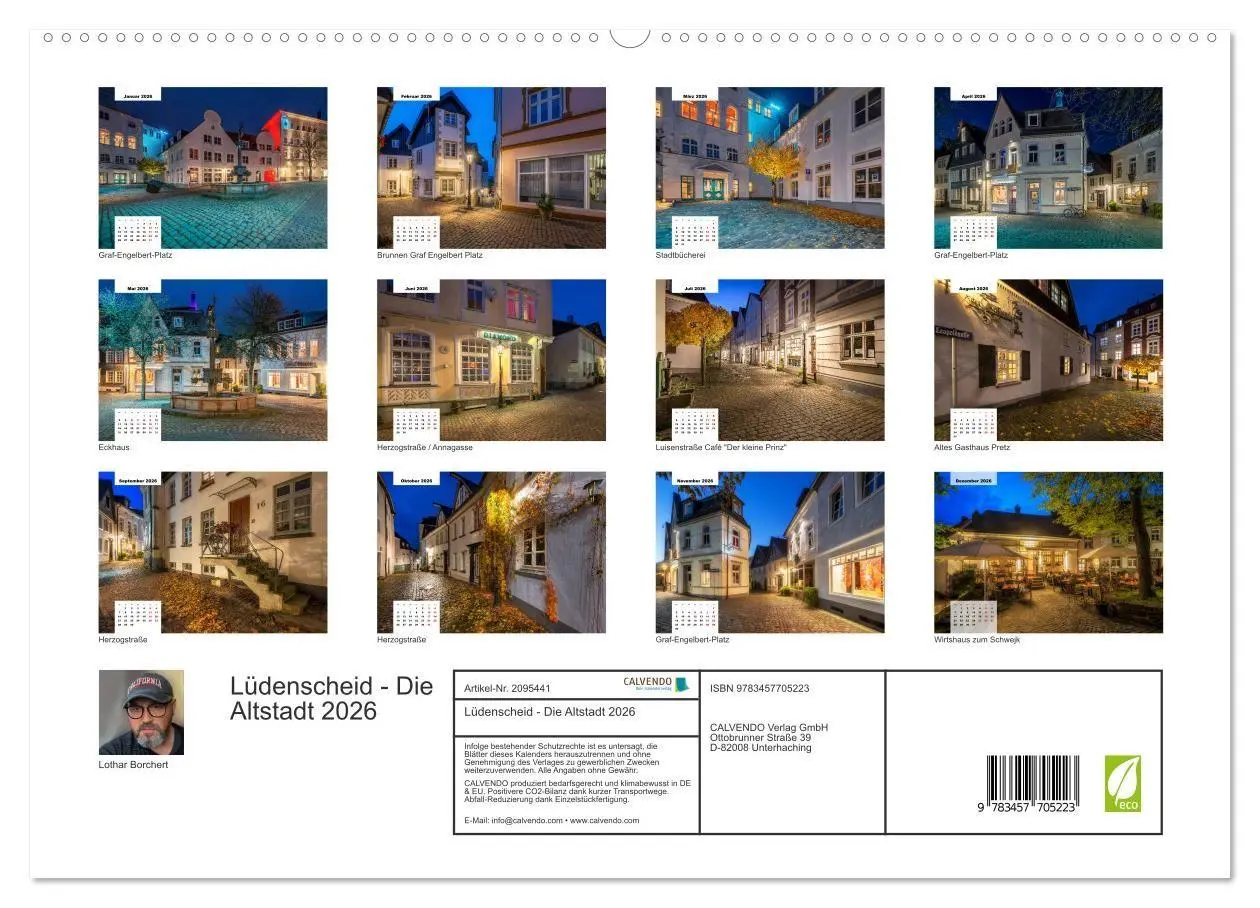 Bild: 9783457705223 | Lüdenscheid - Die Altstadt 2026 (hochwertiger Premium Wandkalender...