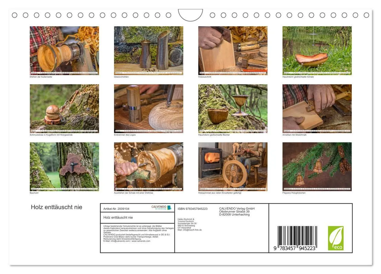 Bild: 9783457945223 | Holz enttäuscht nie (Wandkalender 2026 DIN A4 quer), CALVENDO...