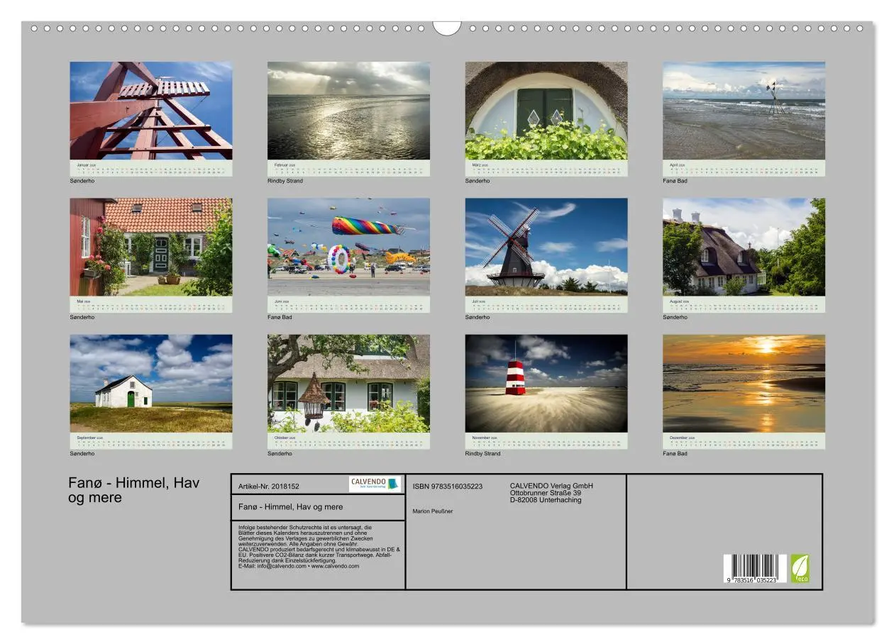Bild: 9783516035223 | Fanø - Himmel, Hav og mere (Wandkalender 2026 DIN A2 quer),...