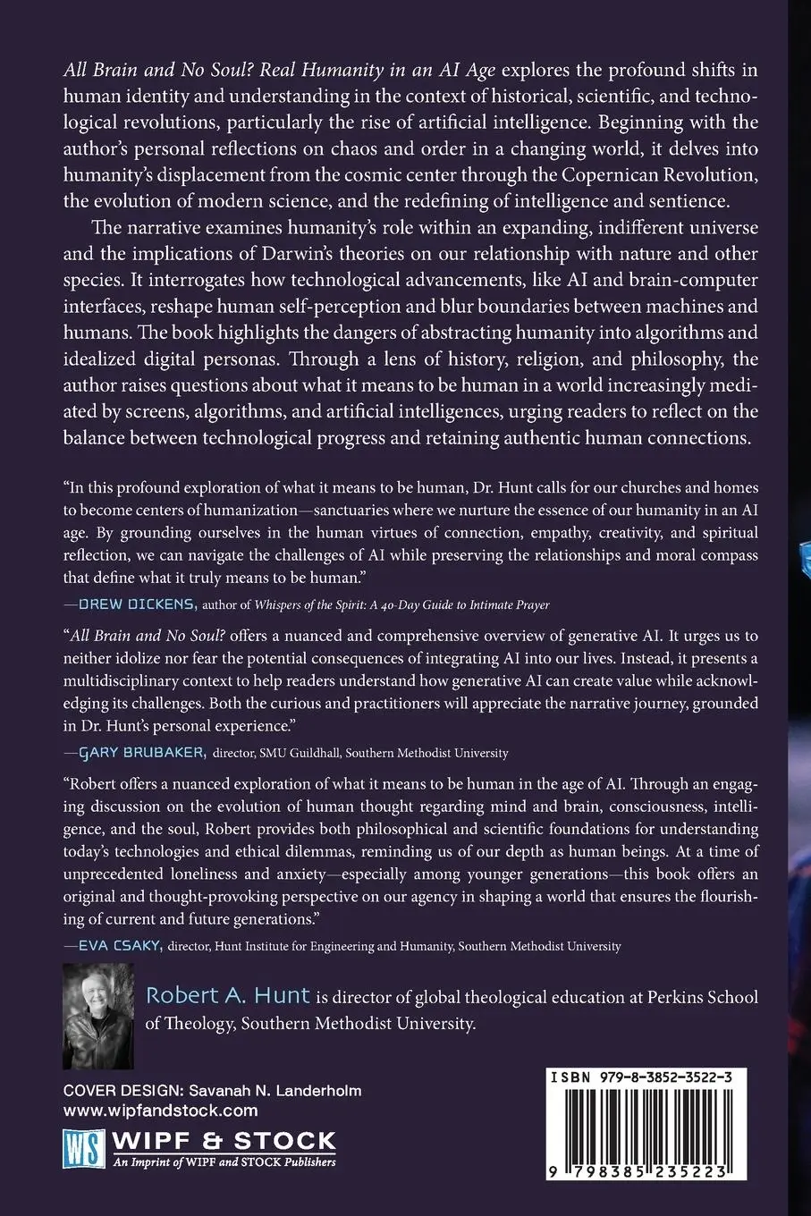 Rückseite: 9798385235223 | All Brain and No Soul? | Robert A. Hunt | Taschenbuch | Englisch