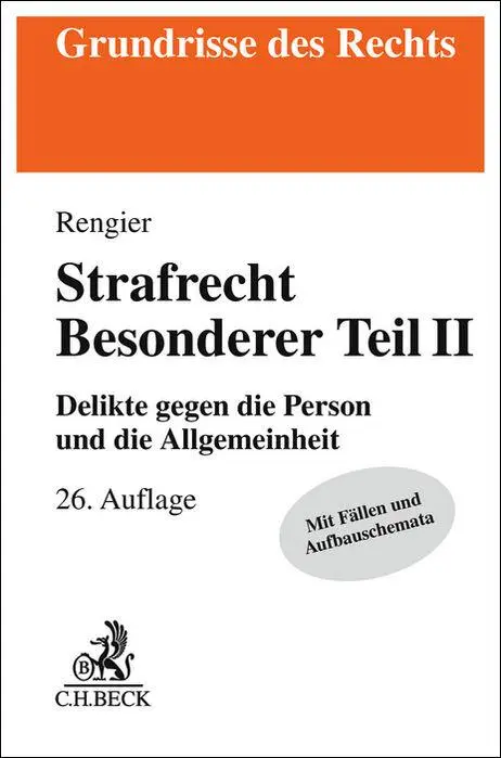 Cover: 9783406825323 | Strafrecht Besonderer Teil II | Rudolf Rengier | Taschenbuch | XXX
