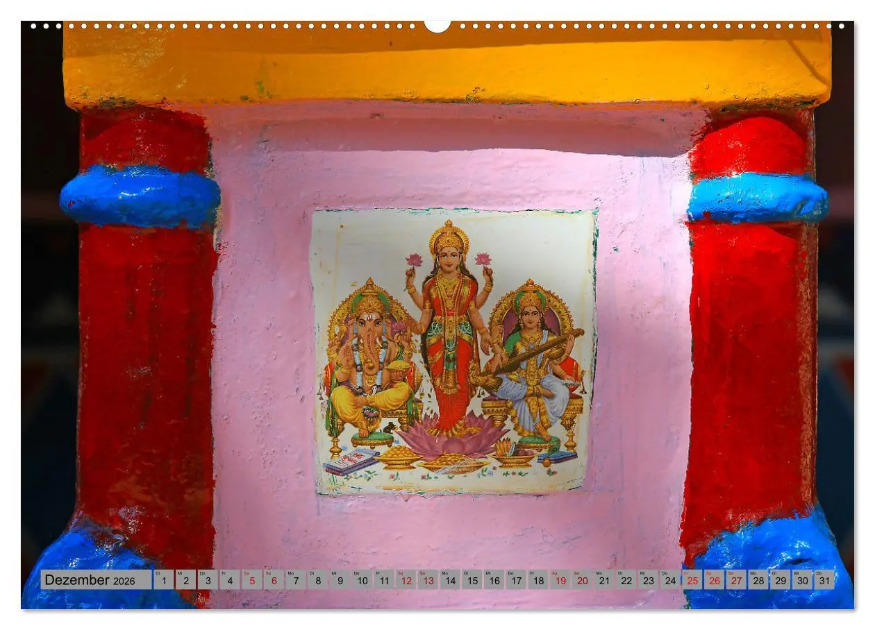 Bild: 9783457315323 | Typisch Indien - Ganesha der Elefantengott (Wandkalender 2026 DIN...