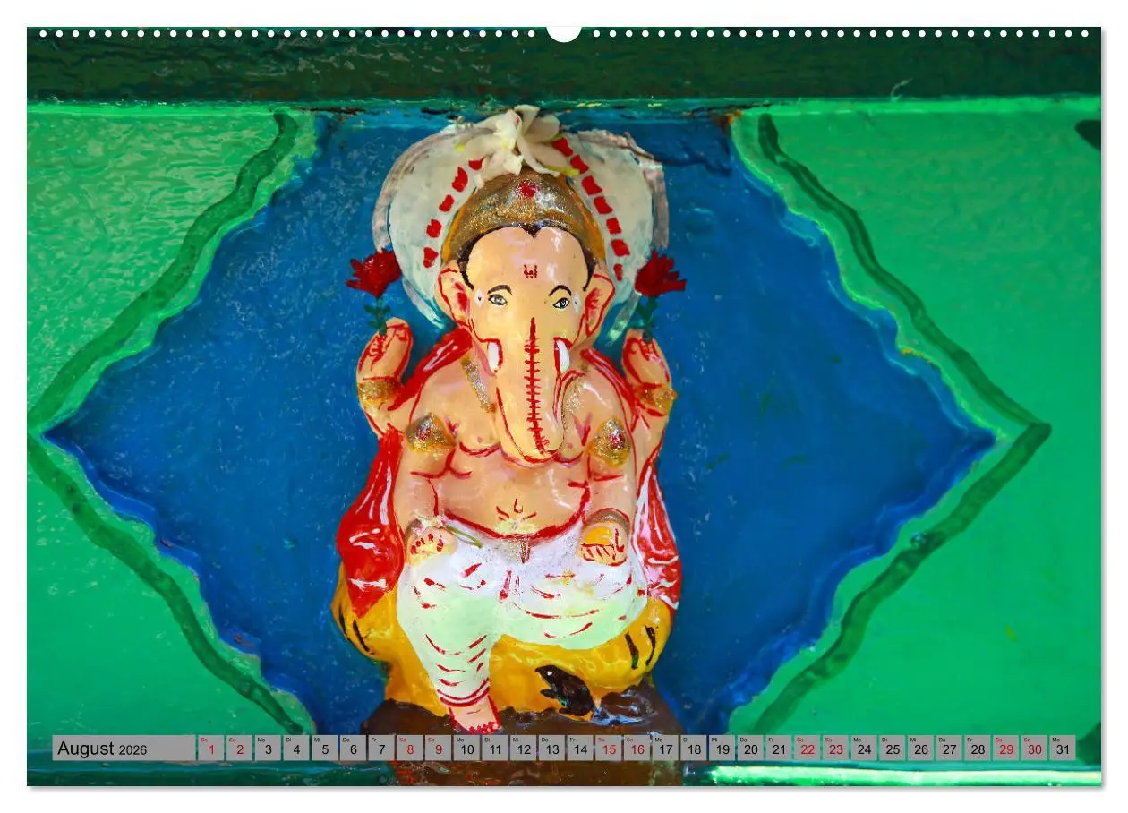 Bild: 9783457315323 | Typisch Indien - Ganesha der Elefantengott (Wandkalender 2026 DIN...