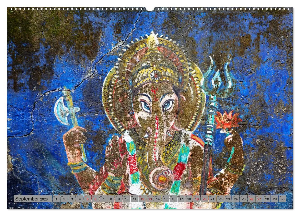 Bild: 9783457315323 | Typisch Indien - Ganesha der Elefantengott (Wandkalender 2026 DIN...
