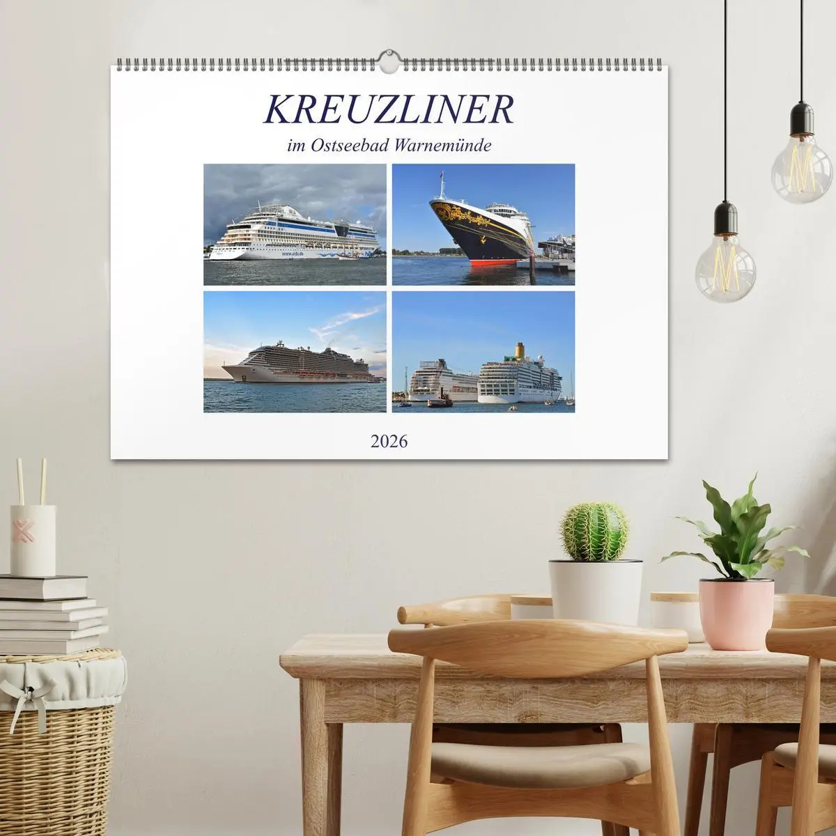 Bild: 9783457625323 | KREUZLINER im Ostseebad Warnemünde (Wandkalender 2026 DIN A2 quer),...