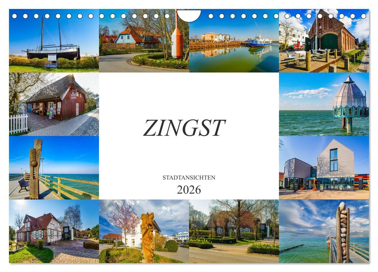 Cover: 9783457795323 | Zingst Stadtansichten (Wandkalender 2026 DIN A4 quer), CALVENDO...