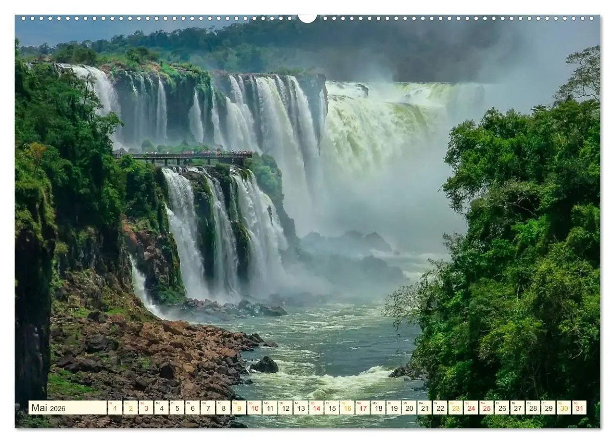Bild: 9783516025323 | Iguazu Wasserfälle - Südamerika (Wandkalender 2026 DIN A2 quer),...
