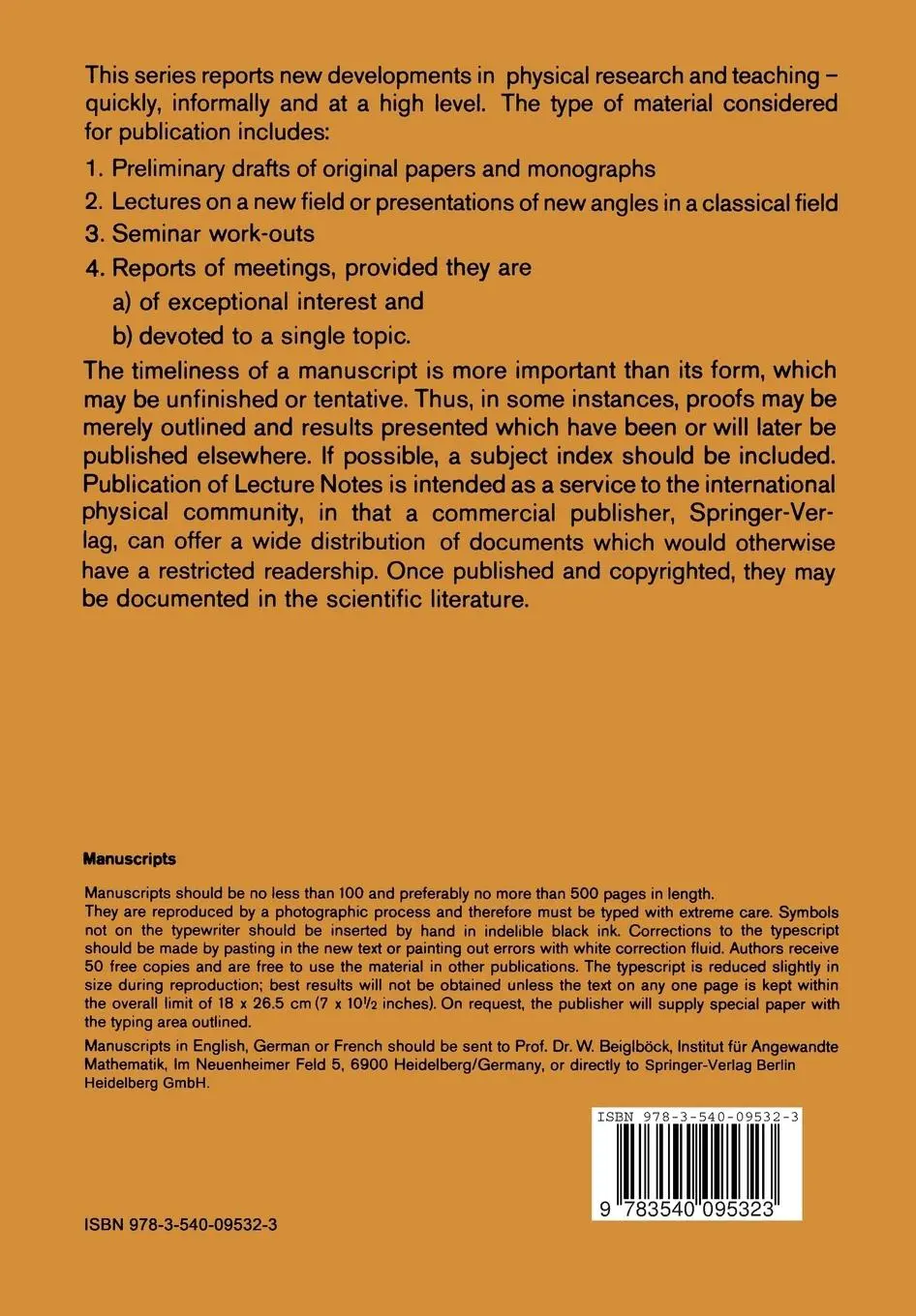 Rückseite: 9783540095323 | Feynman Path Integrals | S. Albeverio (u. a.) | Taschenbuch | xi