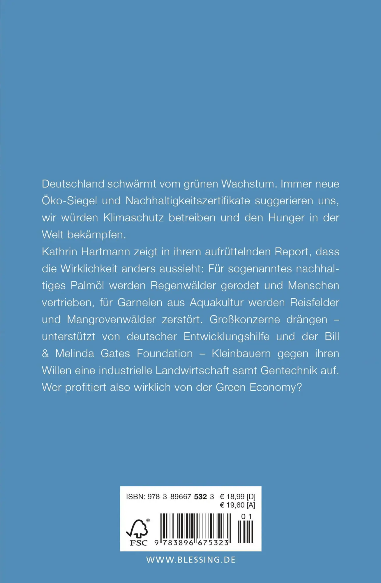 Rückseite: 9783896675323 | Aus kontrolliertem Raubbau | Kathrin Hartmann | Taschenbuch | 448 S.