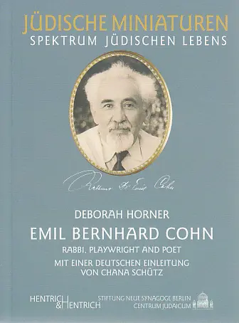 Cover: 9783938485323 | Emil Bernhard Cohn - Rabbi, Playwright and Poet | Deborah Horner