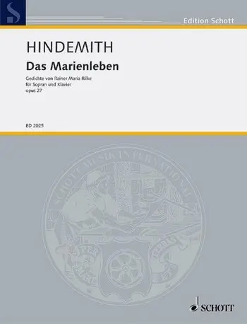 Cover: 9790001035323 | Marienleben (Das) Opus 27 | Paul Hindemith | Buch | Schott Music
