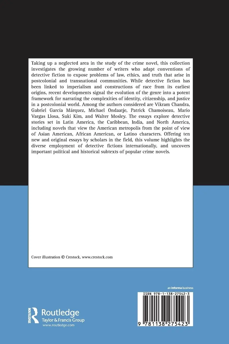 Rückseite: 9781138275423 | Detective Fiction in a Postcolonial and Transnational World | Pearson