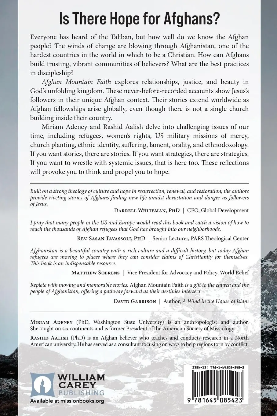Rückseite: 9781645085423 | Afghan Mountain Faith | Stories of Justice, Beauty, and Relationships
