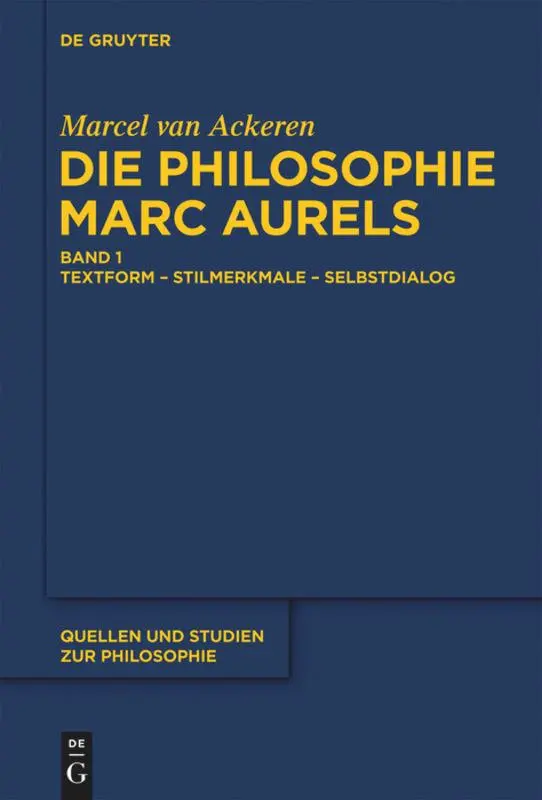 Cover: 9783110255423 | Die Philosophie Marc Aurels | Marcel Van Ackeren | Buch | 2 Bücher
