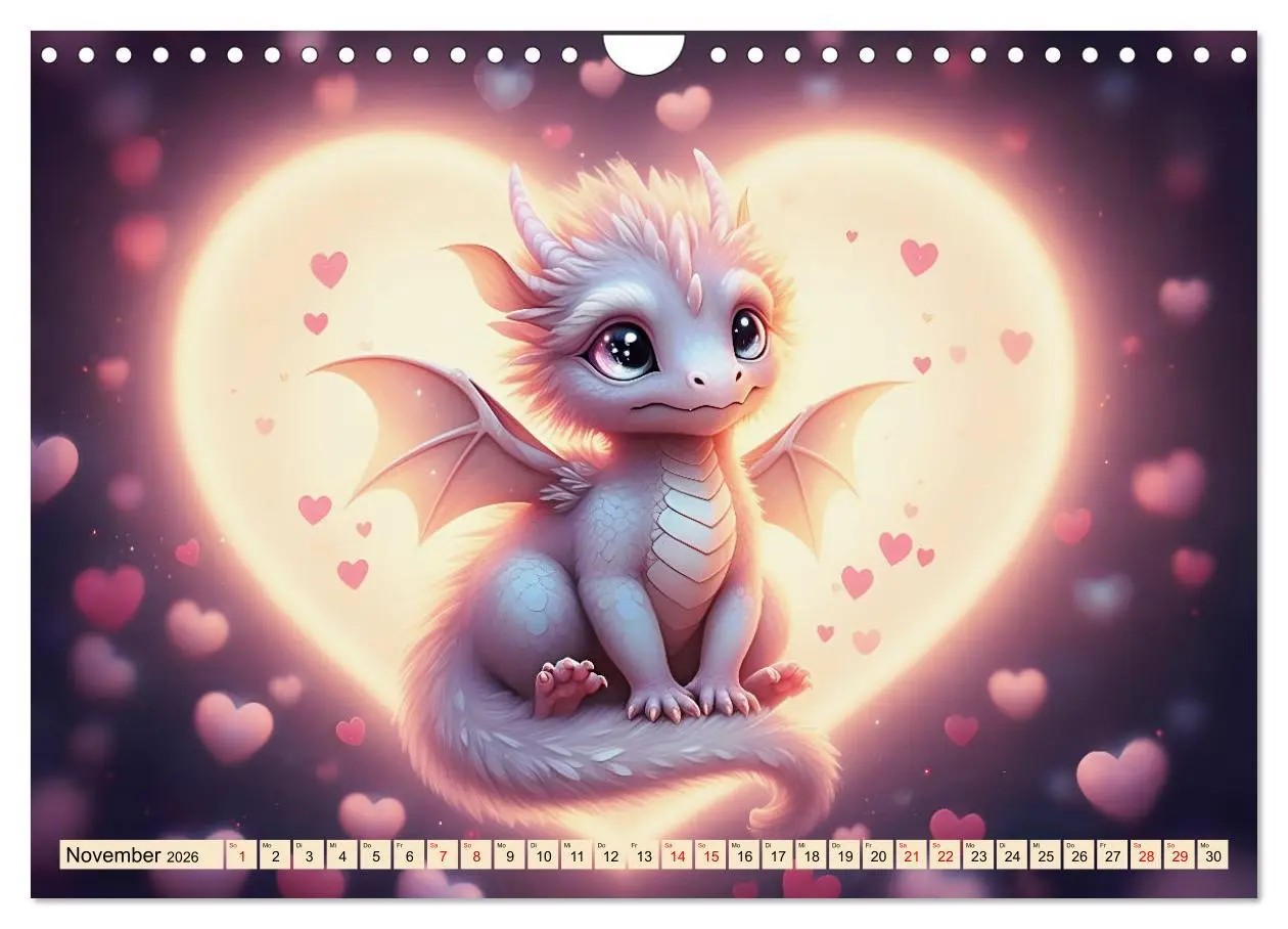 Bild: 9783457305423 | Süße Babydrachen (Wandkalender 2026 DIN A4 quer), CALVENDO...