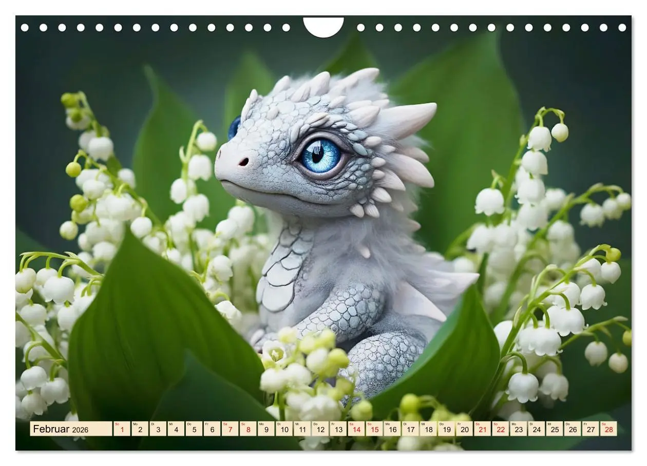 Bild: 9783457305423 | Süße Babydrachen (Wandkalender 2026 DIN A4 quer), CALVENDO...